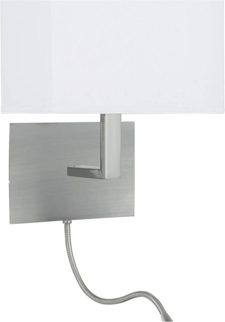Searchlight Wandleuchte Hotel in Silber aus Metall mit E27 Fassung, B/H/T: 20 x 26 x 26 cm - Bild 1