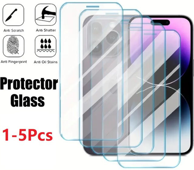 Vollschutz Panzerglas Displayfolie für Apple iPhone Modelle in Transparent - Bild 1