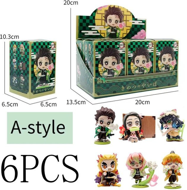 Yiran toy 1 Demon Slayer Kimetsu no Yaiba Q Version Figur Blind Box Set - Bild 1