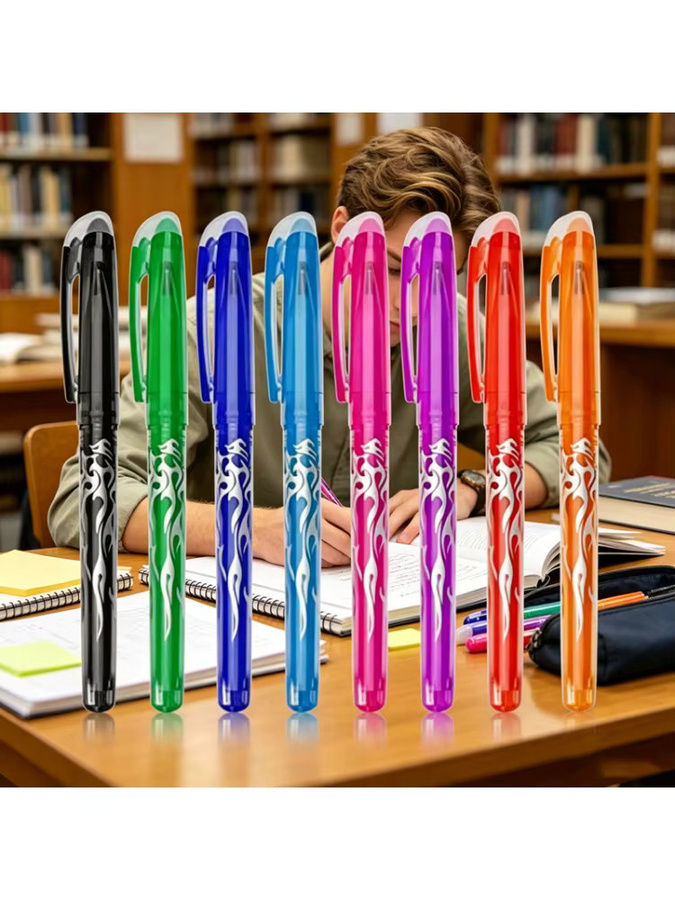 Kissbuty Radierbare Gelstifte Mehrfarbig mit 0,7 mm Stiftstärke für Schule und Büro - Bild 4