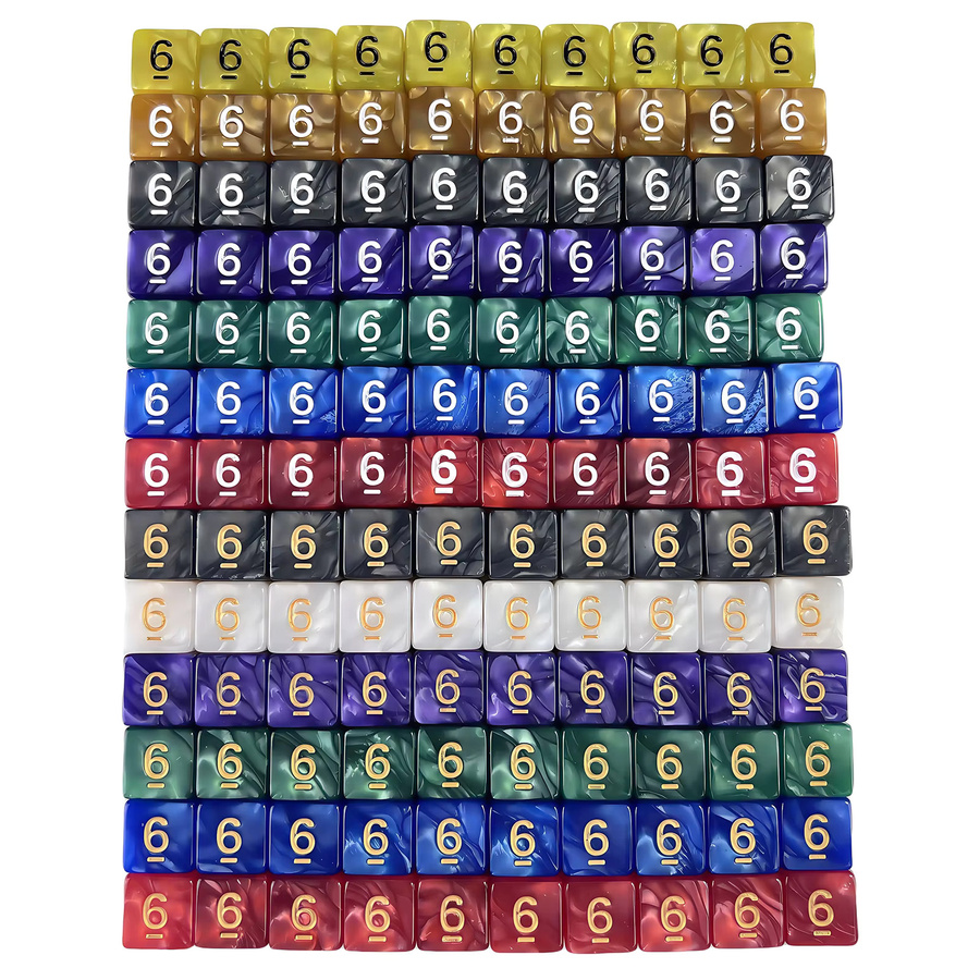 Dormia DND Würfel, 10-teiliges Set, Gelb, Bunt / Mehrfarbig, Kunststoff - Bild 3