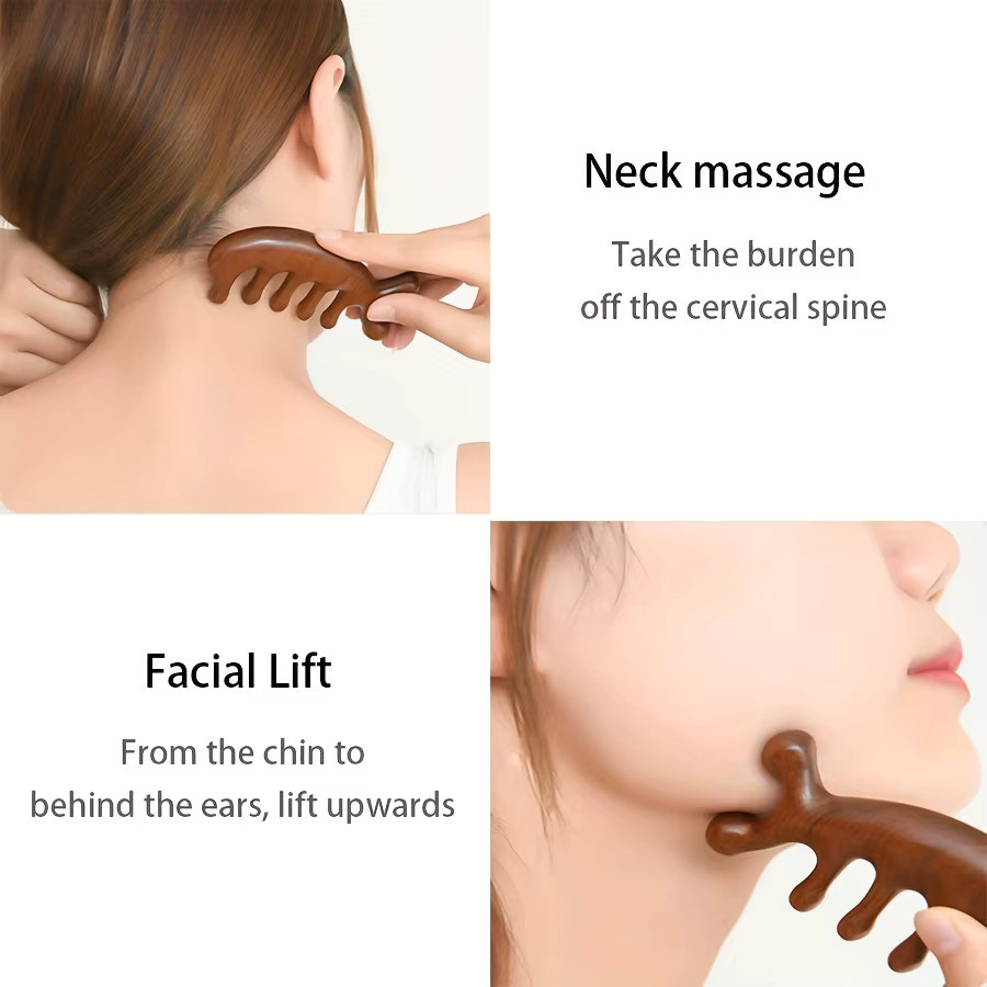 Meridian Massage Kamm, Kleine Delphin Form, Kopfhaut Massagegerät, Unisex - Bild 4