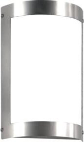 CMD Wandleuchte Edelstahl Silber mit Glas und E27 Fassung - Bild 1
