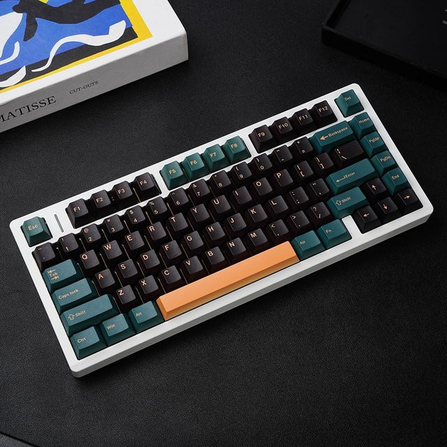 Readson Marrs Green Mechanical Keyboard Tastenkappen im Cherry Profile aus PBT, Mehrfarbig - Bild 1