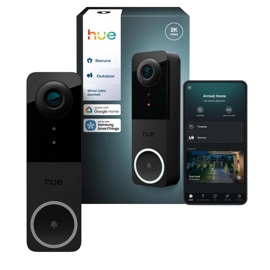 Philips Hue Türklingelkamera Secure Schwarz kabelgebunden - Bild 2