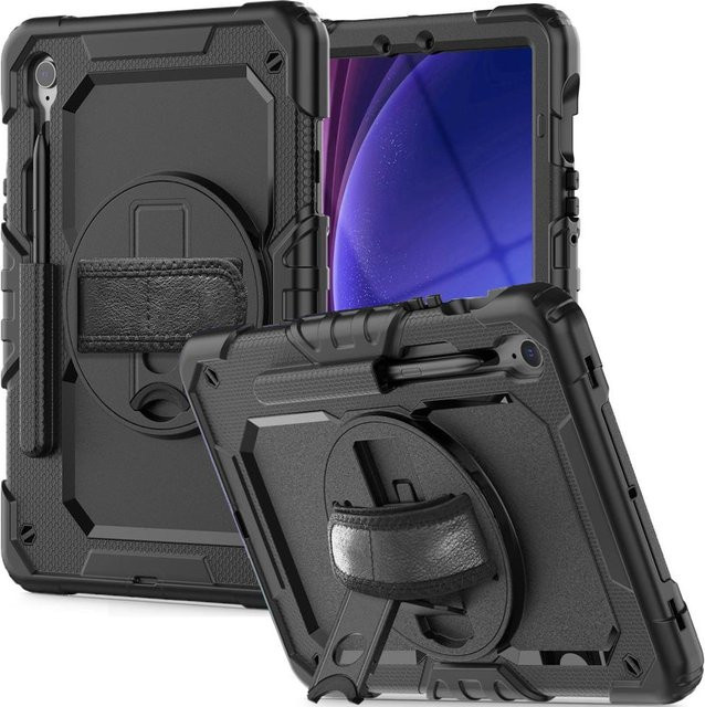 Tech-Protect Solid360 Schutzhülle für Samsung Galaxy Tab S9 FE und S10 FE 10.9 Zoll in Schwarz - Bild 1