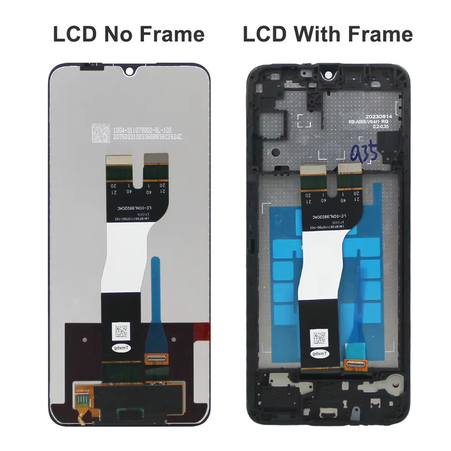 Samsung A05s LCD-Display mit Touchscreen-Sensor und Rahmen in Schwarz, 6.7 Zoll - Bild 3