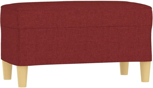 vidaXL Sitzbank in Weinrot mit Stoffbezug, B/T/H: 70 x 35 x 41 cm - Bild 1