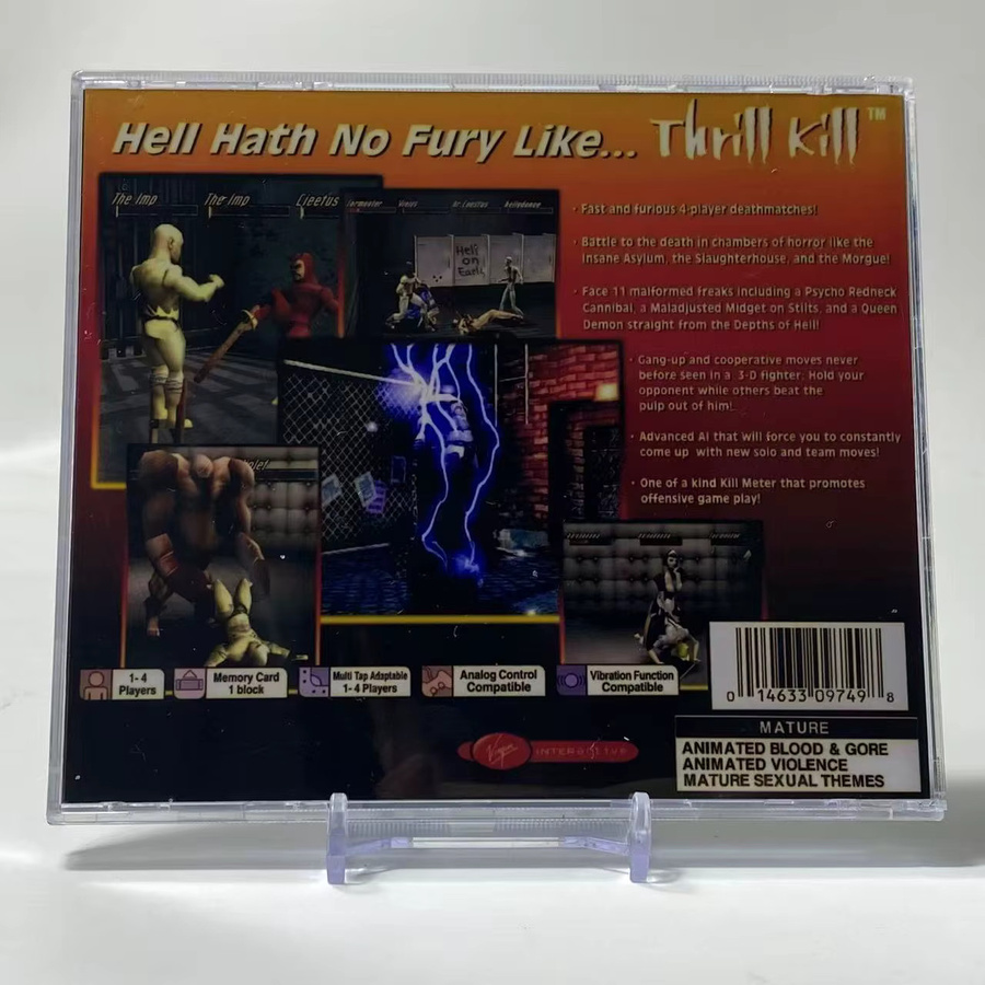 Thrill Kill Spielkopie-CD für PlayStation mit Handbuch, NTSC U/C J PAL-Version, Action-Spiel in Multicolour - Bild 4