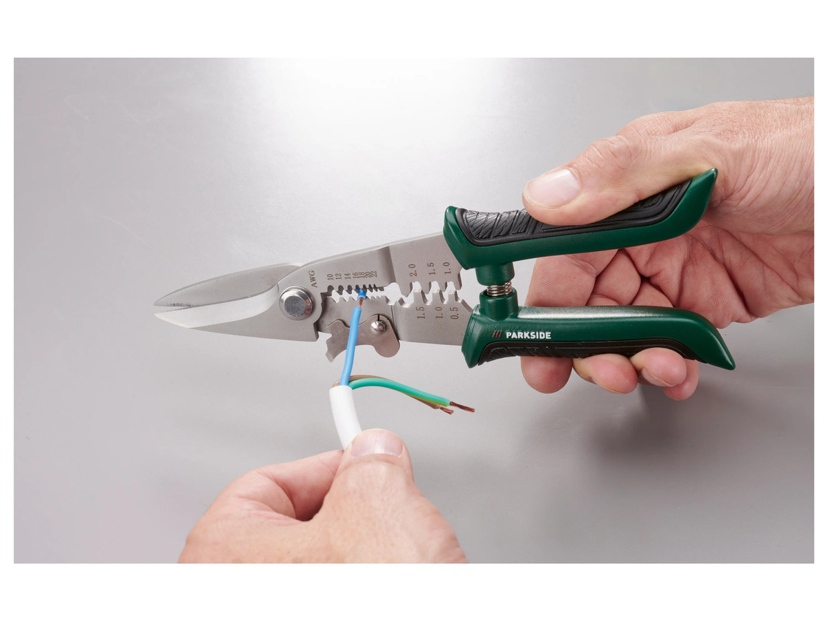 Parkside Multi-Abisolierzange und Kabelschere Set aus Edelstahl, 180 mm und 205 mm - Bild 2