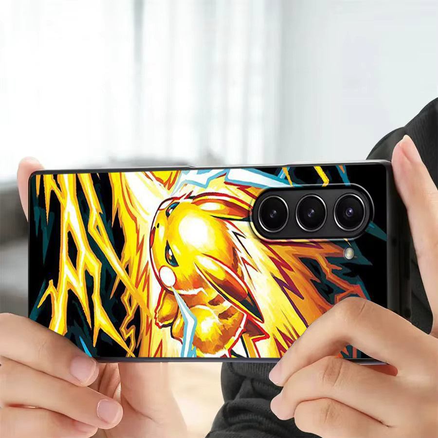 Pikachu Pokemon Handyhülle für Samsung Galaxy Z Fold 3, Z Fold 4, Z Fold 5 und Z Fold 6 in Multicolor - Bild 3