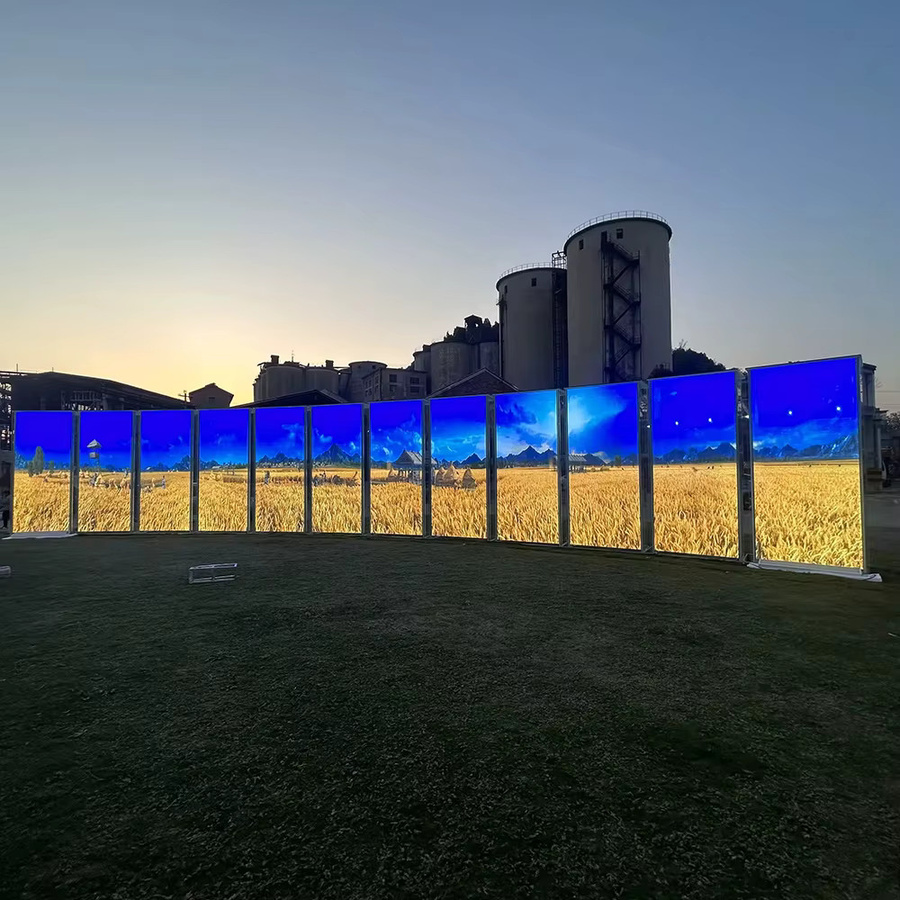 Transparenter LED-Filmbildschirm als flexibler Glas-Werbebildschirm für den Indoor-Einsatz in der Farbe Transparent - Bild 2