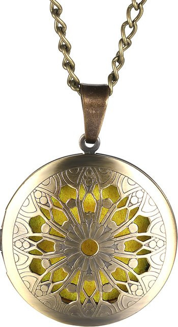 MODKISR Halskette Medaillon, Messing, Bronze, Damen - Bild 1