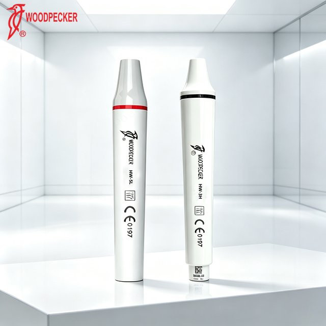 Woodpecker Original LED Ultraschall-Piezo-Scaler-Handstück HW-3H HW-5L für die Zahnreinigung, Weiß - Bild 1