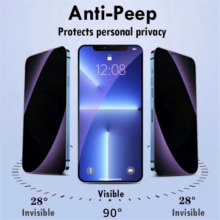 NNBILI Anti-Blaulicht-Displayschutz aus gehärtetem Glas für iPhone 15, 16, 14, 13 und 17 Pro Max, transparent - Bild 4