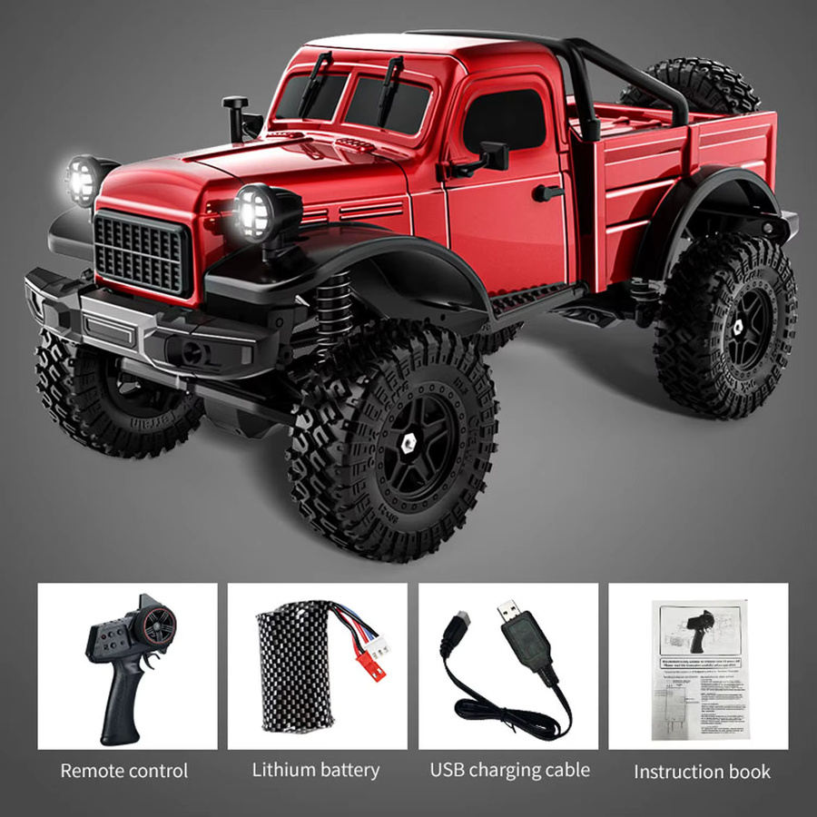 Wheelfun Rock Crawler Pickup Truck, 1:18, ferngesteuert, mit Licht - Bild 4