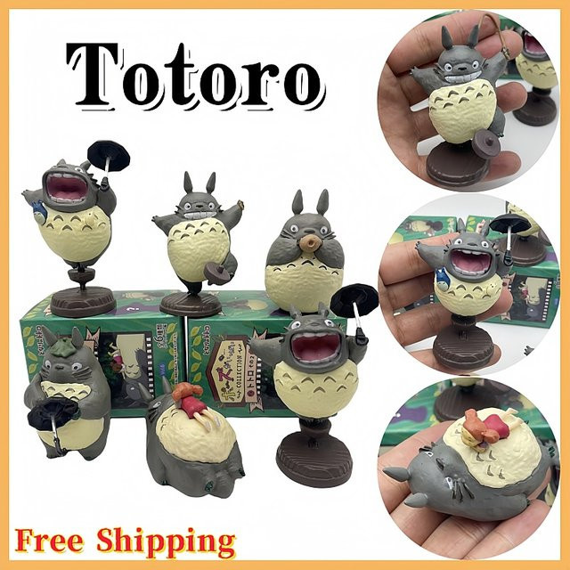 Bandai Totoro Blind Box, Desktop Ornament Figur, 6-teiliges Set, ab 14 Jahren - Bild 1