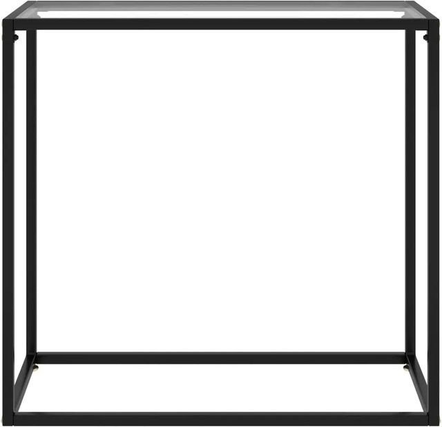 vidaXL Konsolentisch aus Hartglas in Transparent, modernes Design, B/T/H: 80 x 35 x 75 cm - Bild 1