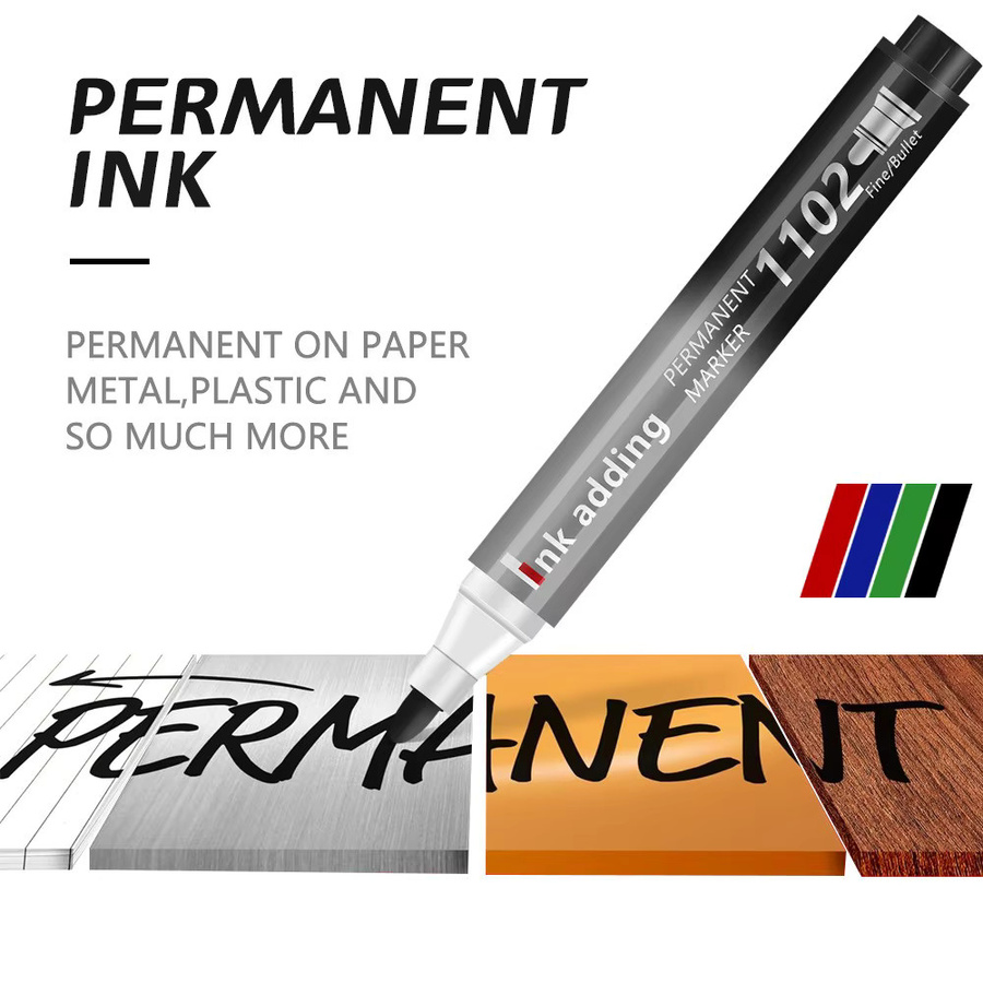 100er Set Permanent Art Marker mit feiner Spitze, wasserfeste Tinte in Schwarz, Blau und Rot, Strichstärke 2-3 mm - Bild 4