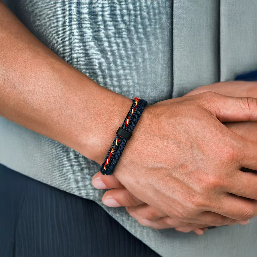 Noter Herrenarmband, doppellagig, bunt - Bild 2