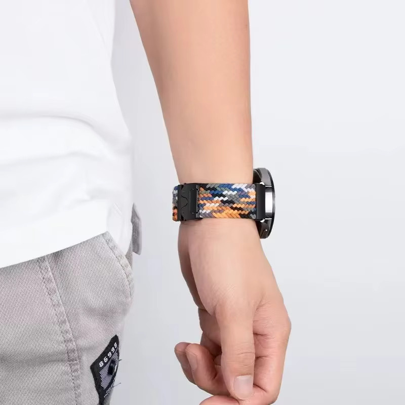 Samsung Uhrenarmband Nylon, geflochten, multicolour, Galaxy Watch Ultra 2025 - Bild 3