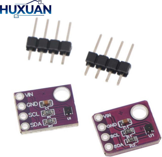 HUXUAN SHT40 SHT41 SHT45 Digitales Temperatur- und Feuchtigkeitssensormodul mit I2C-Schnittstelle in Lila - Bild 1