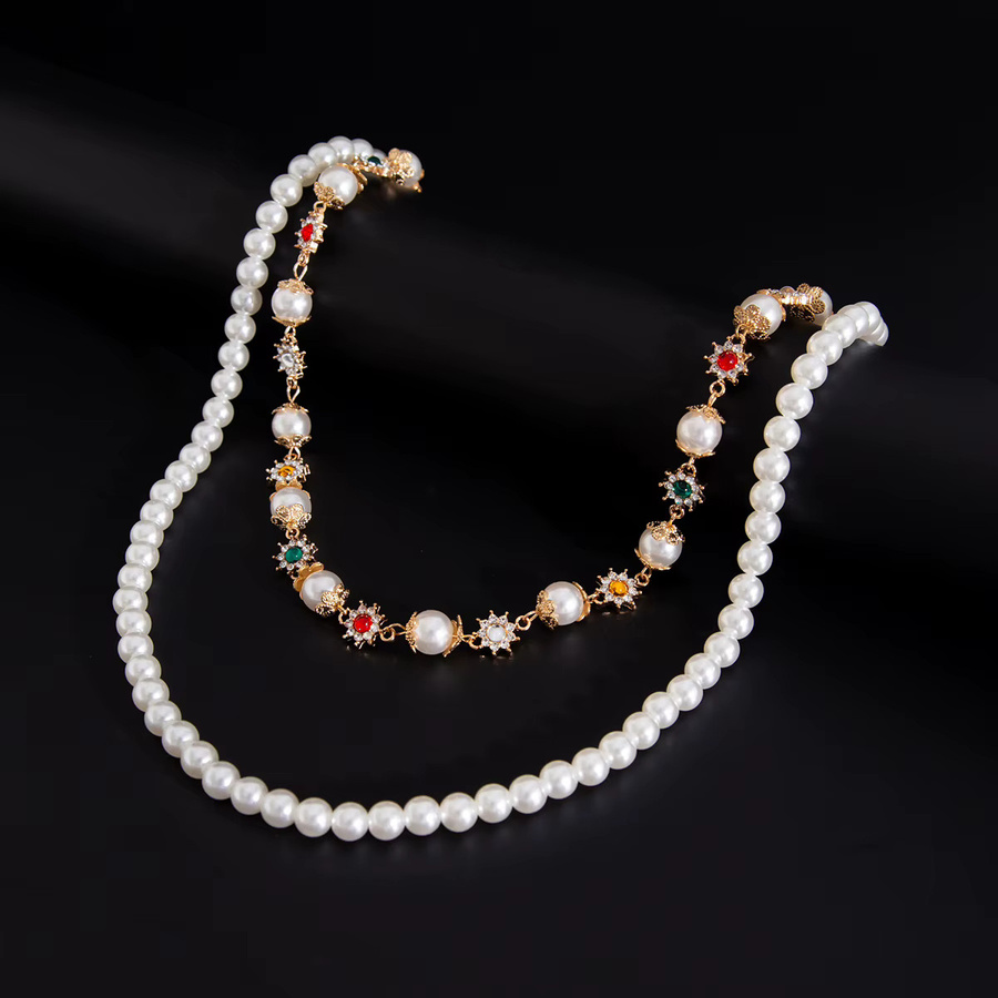 Ingemark Halskette, Perle, Strass, Gold, Damen - Bild 4
