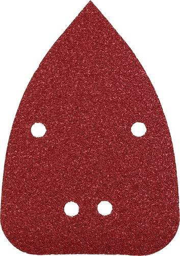 Kwb Deltaschleifpapier Set für Holz und Metall, Körnung 80, 120, 240, B: 96 mm, L: 136 mm, 5 Stück - Bild 1
