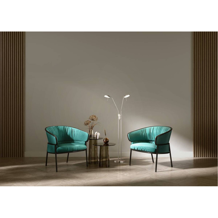 Fischer & Honsel LED-Stehleuchte Pool TW in Nickel matt mit alabasterfarbenem Glas, dimmbar, Höhe: 160 cm, Durchmesser: 26 cm - Bild 5