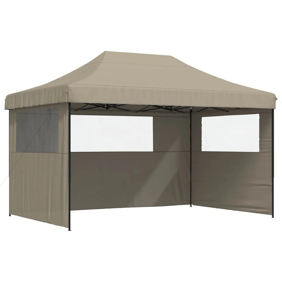vidaXL Party-Zelt in Beige und Weiß aus Polyester und Stahl, B/T/H: 440 x 292 x 315 cm - Bild 2
