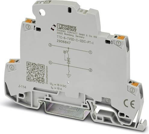Phoenix Contact Überspannungsschutz-Ableiter TTC-6-TVSD-C-12DC-PT-I, Grau - Bild 1