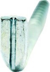 Hermann Lohmann Schlitzhaken aus verzinktem Stahl, Farbe: Silber, 40 x 4,4 mm - Bild 1