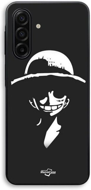 Maniacase Handyhülle für Samsung Galaxy A17 mit Monkey D. Luffy Design in Schwarz und Weiß - Bild 1