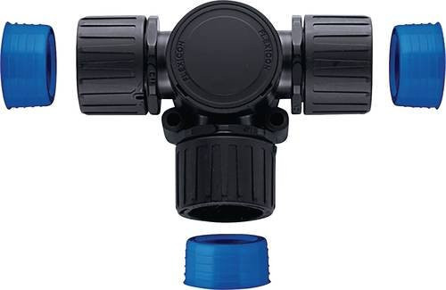 HellermannTyton Schlauchverschraubung HGL42-T-TPE/PA66-BK Schwarz - Bild 1