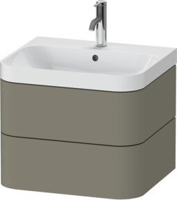 Duravit Möbelwaschtisch Happy D.2 Plus in Grau mit 2 Schubladen, B/T: 57,5 x 49 cm - Bild 1
