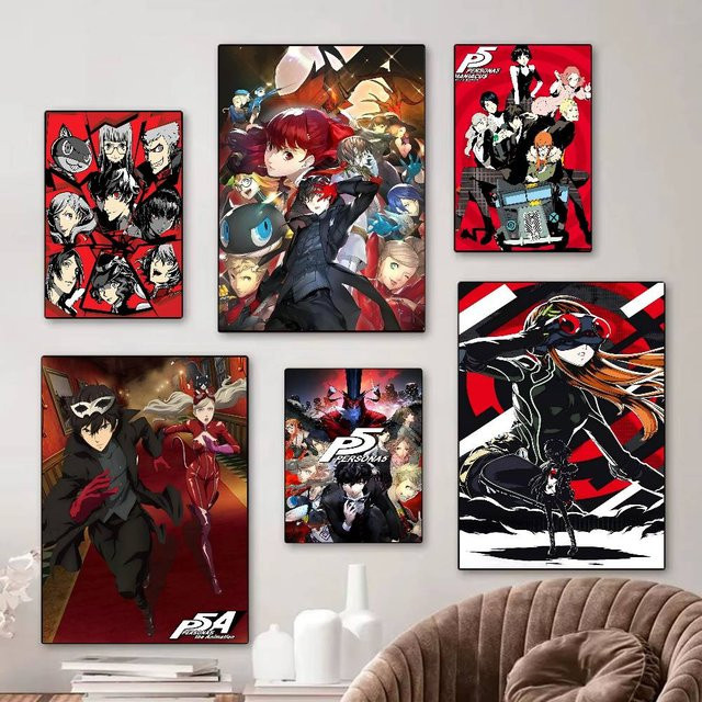 Rastar Persona 5 Whitepaper Poster, wasserfester Papieraufkleber in Weiß für Wandgestaltung und ästhetische Kunst - Bild 1