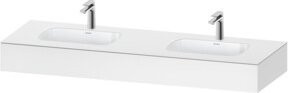 Duravit Qatego Einbauwaschtisch-Möbel-Set in Weiß, B/T/H: 160 x 55 x 17 cm - Bild 1