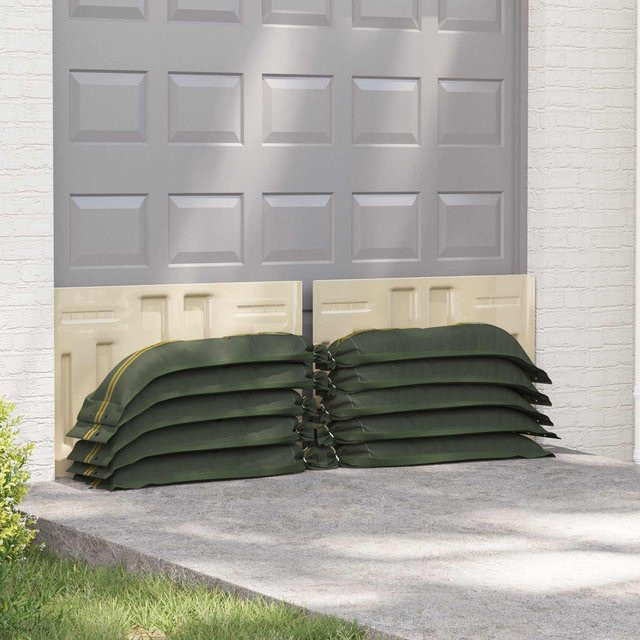 10er Set Sandsäcke von Yiwydaa in Grün, Material HDPE, Länge: 120 cm, Breite: 27 cm - Bild 1