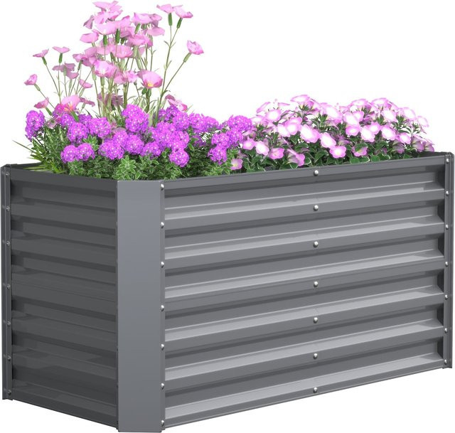 VCM Metall Hochbeet Galdo XL Rechteckiger Pflanzkasten für Garten und Terrasse B/T/H: 180 x 90 x 57 cm - Bild 1