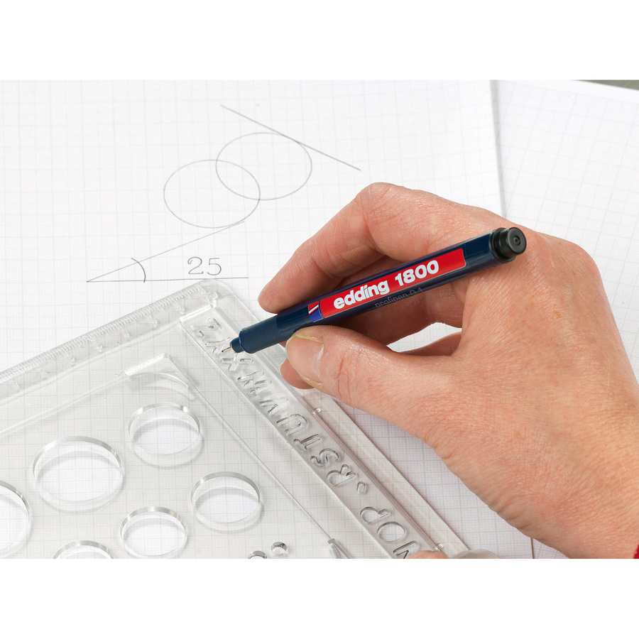 edding Fineliner 1800 Profipen mit 0,35 mm Spitze in Blau - Bild 2