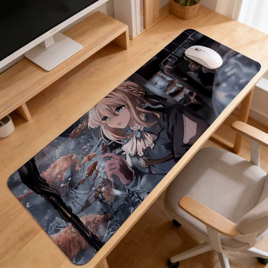 V-Violet E-Evergarden Gaming Mauspad Sakura Anime Design in Violett und Multicolour - Bild 4
