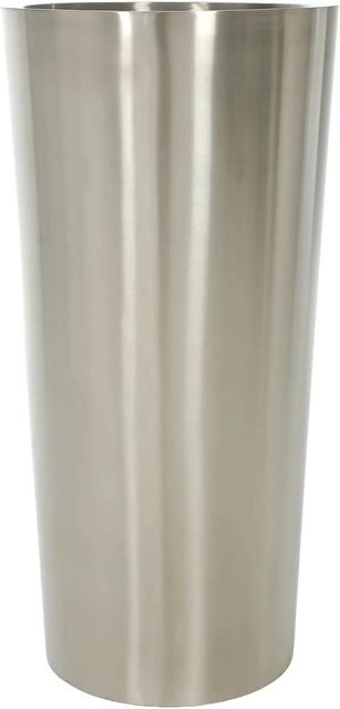 Vivanno Pflanzkübel Rondo aus Edelstahl Gebürstet in Silber, B/T/H: 45 x 45 x 90 cm - Bild 1