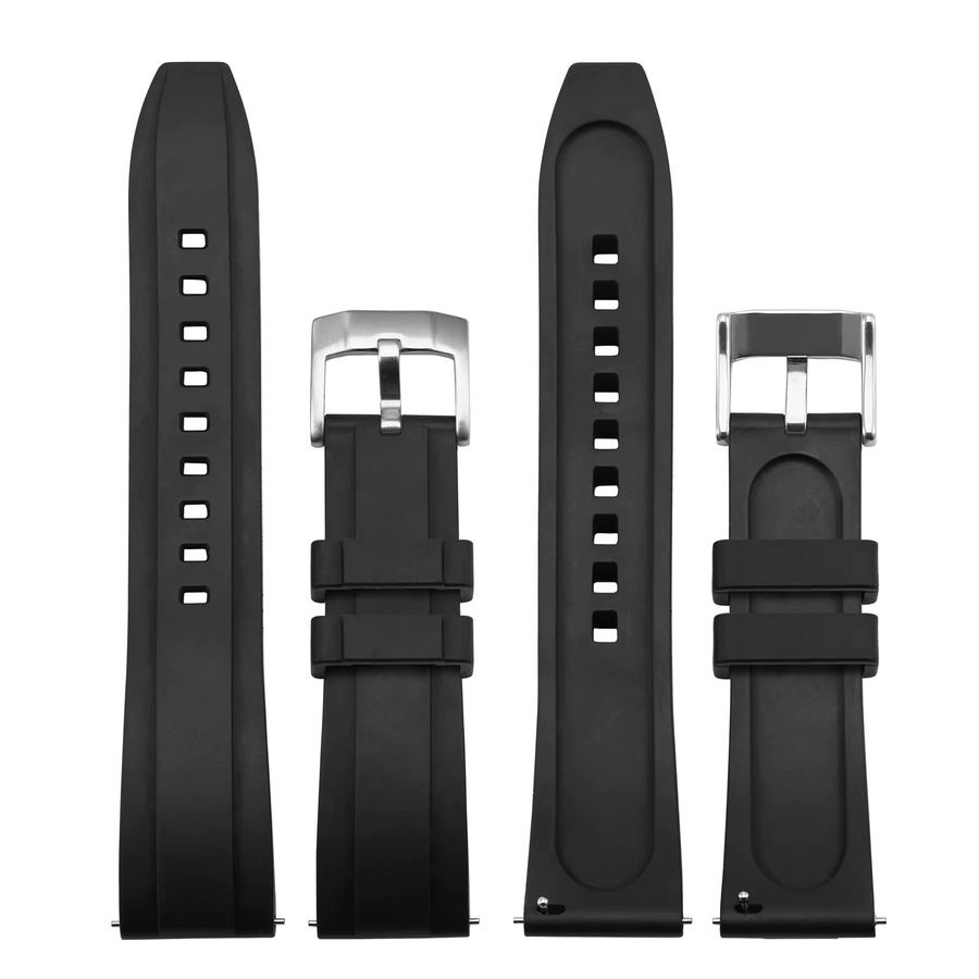 Wocci Uhrenarmband, Kautschuk, Schwarz, Unisex - Bild 4