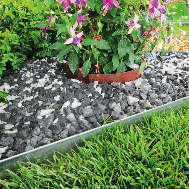 Bellissa Rasenkante Kreis aus Corten-Stahl in Braun, Höhe: 13 cm, Durchmesser: 20 cm - Bild 1