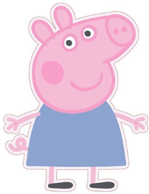 Peppa Pig Dekokissen in Pink für Kinder zum Kuscheln auf Couch und Bett - Bild 1