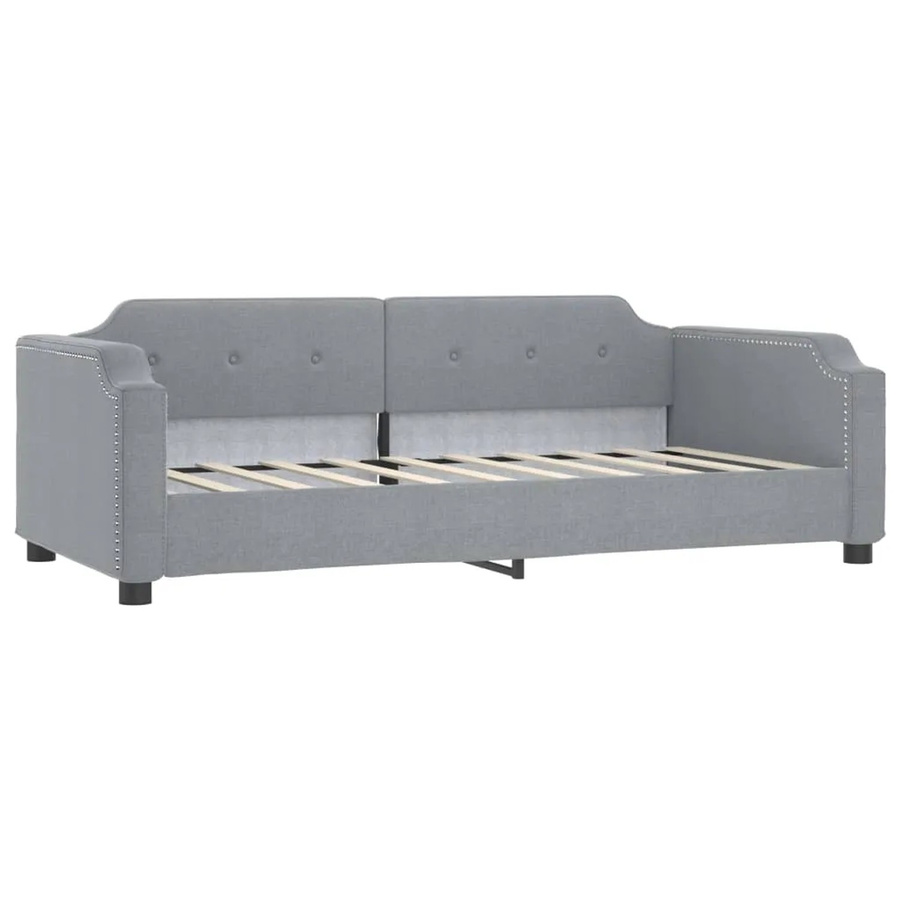 vidaXL Schlafsofa mit Schlaffunktion in Hellgrau, Stoffbezogen, B/T/H: 190 x 90 x 66,5 cm - Bild 2