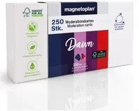 Magnetoplan Dawn Moderationskarten farbig sortiert, rechteckig, B: 200 mm, H: 100 mm, 250 Stück - Bild 2
