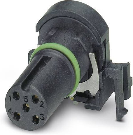 Phoenix Contact 1432431 Sensor-Aktor-Einbausteckverbinder M12 Buchse, 5-polig, Schwarz - Bild 1