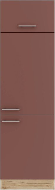 OPTIFIT Bari407 Küchen-Geräteumbauschrank in Rostrot mit modernem Design, Breite: 60 cm - Bild 1