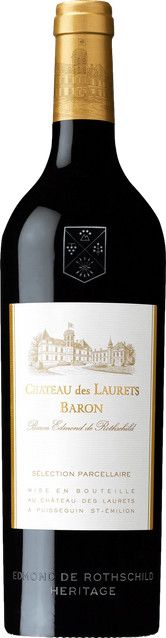 Edmond de Rothschild Château des Laurets Baron Selection Parcellaire Rotwein, Merlot, 2018, Frankreich, 0,75 l - Bild 1